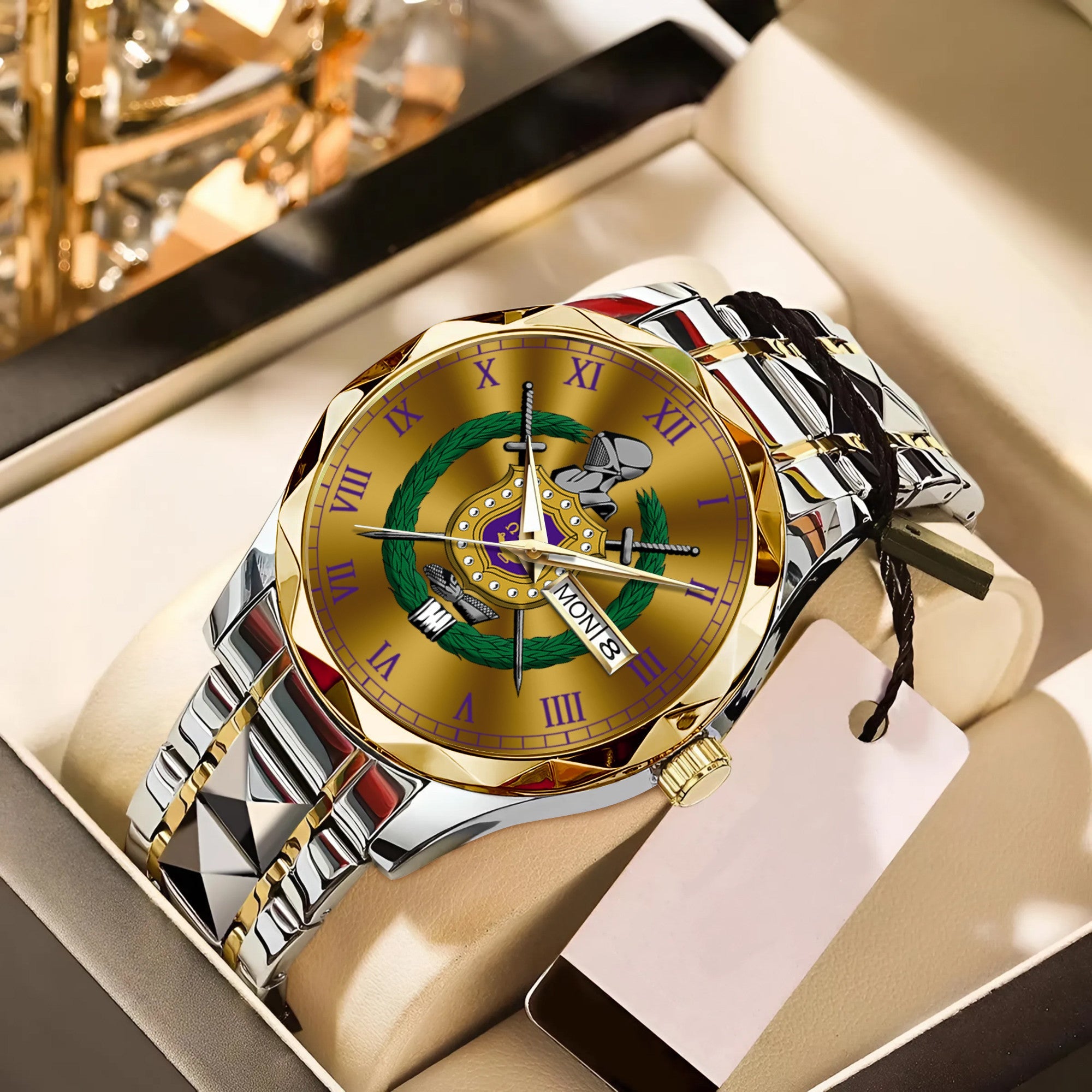 Greeklife Accessories - Omega Psi Phi Fraternity Alloy Luxury Quartz Watch A31