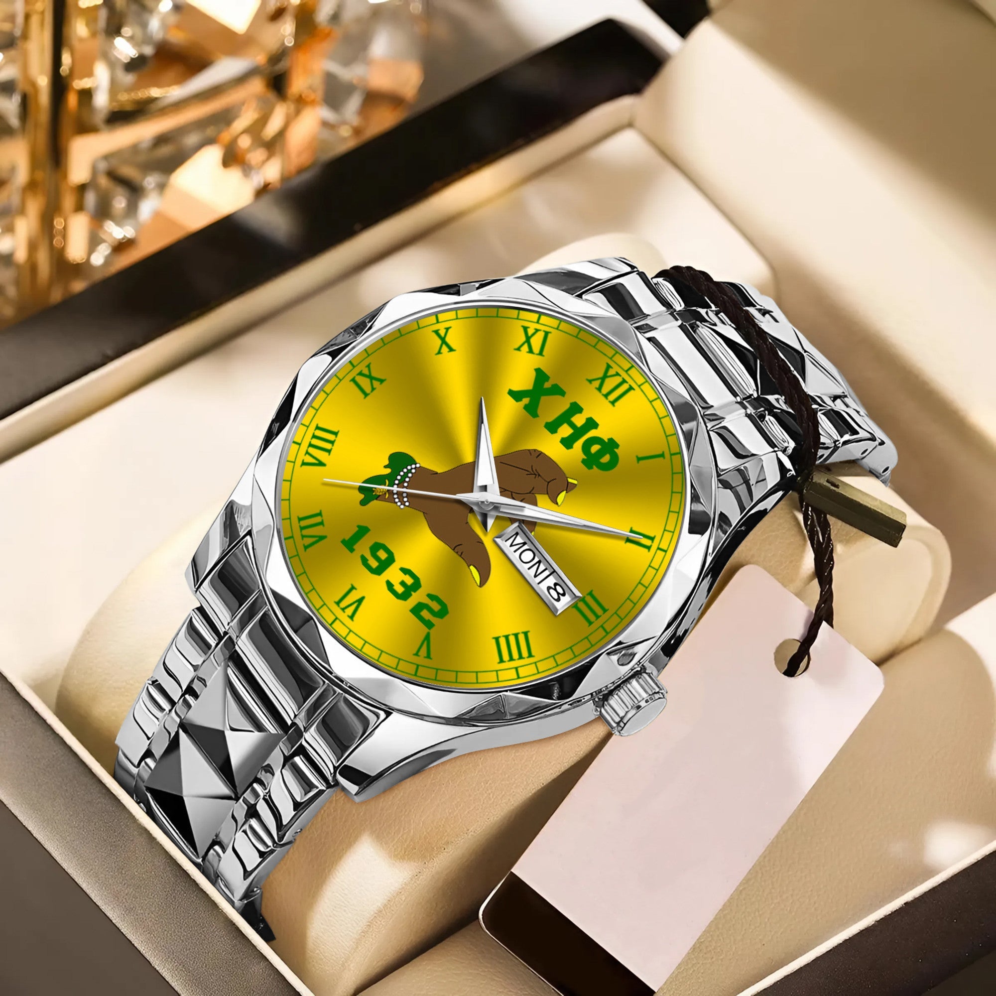 Greeklife Accessories - Chi Eta Phi Sorority Handsign Alloy Luxury Quartz Watch A31