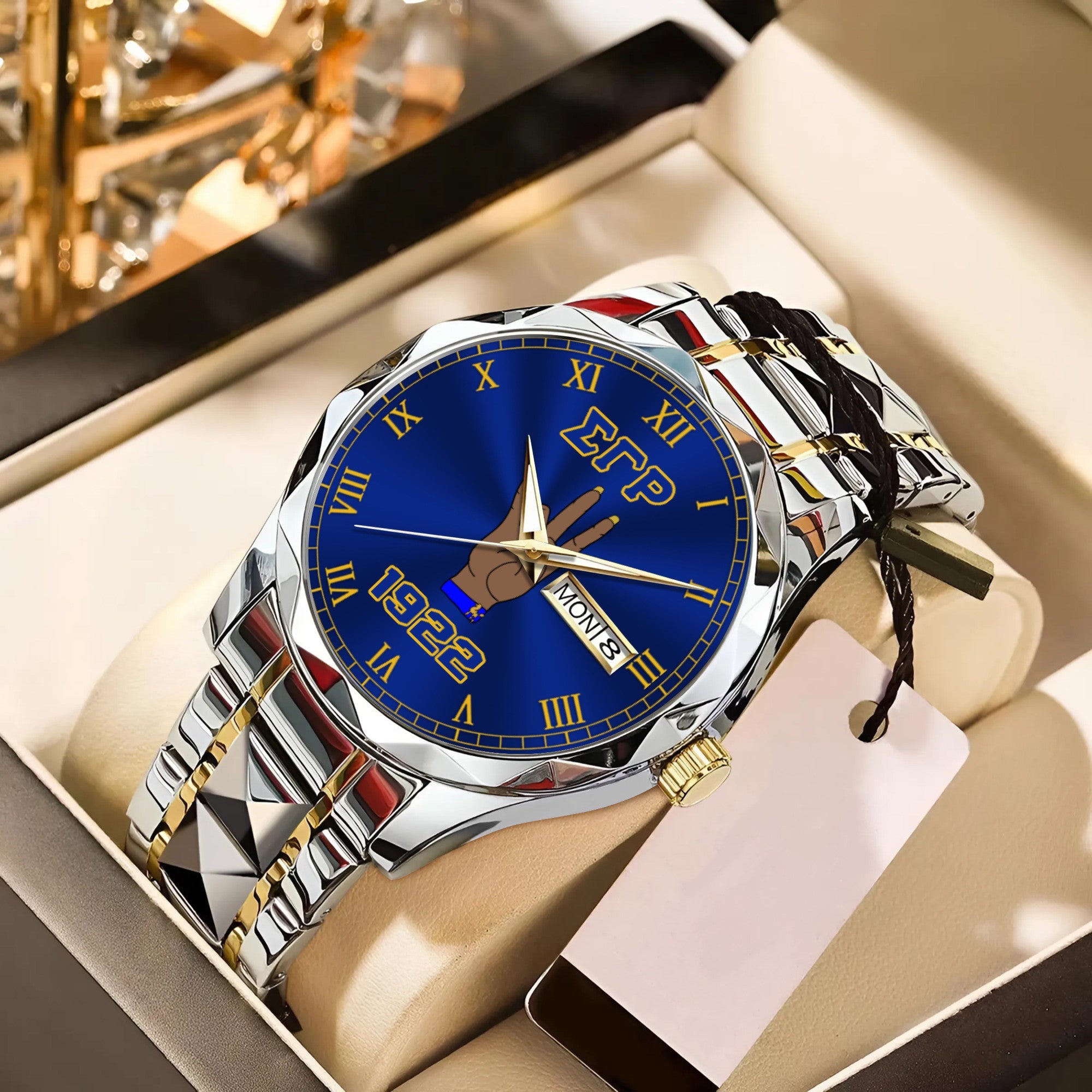 Greeklife Accessories - Sigma Gamma Rho Sorority Handsign Alloy Luxury Quartz Watch A31