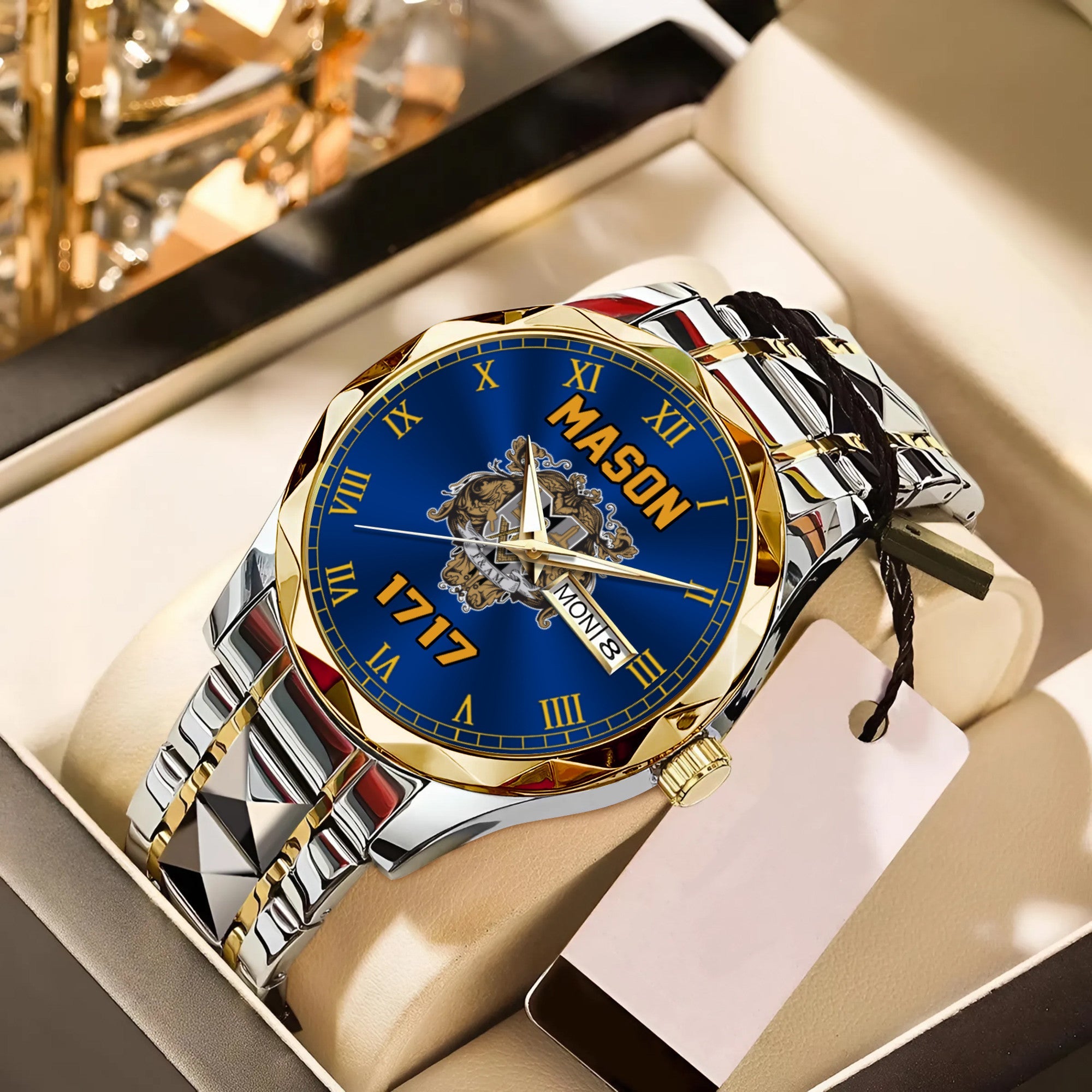 Greeklife Accessories - Freemasonry Prince Hall  Blue Alloy Luxury Quartz Watch A31