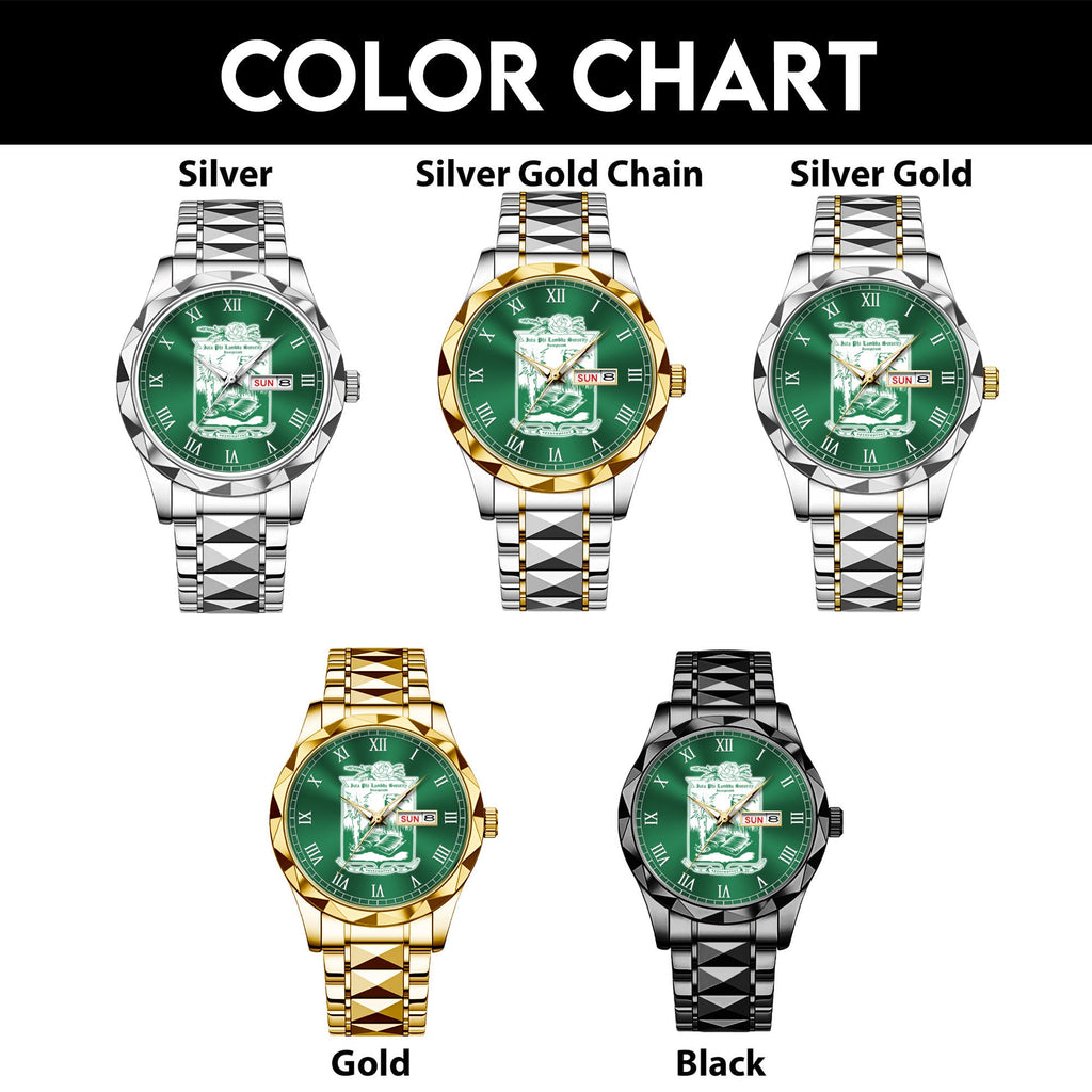 Greeklife Accessories - Iota Phi Lambda Sorority Alloy Luxury Quartz Watch A31
