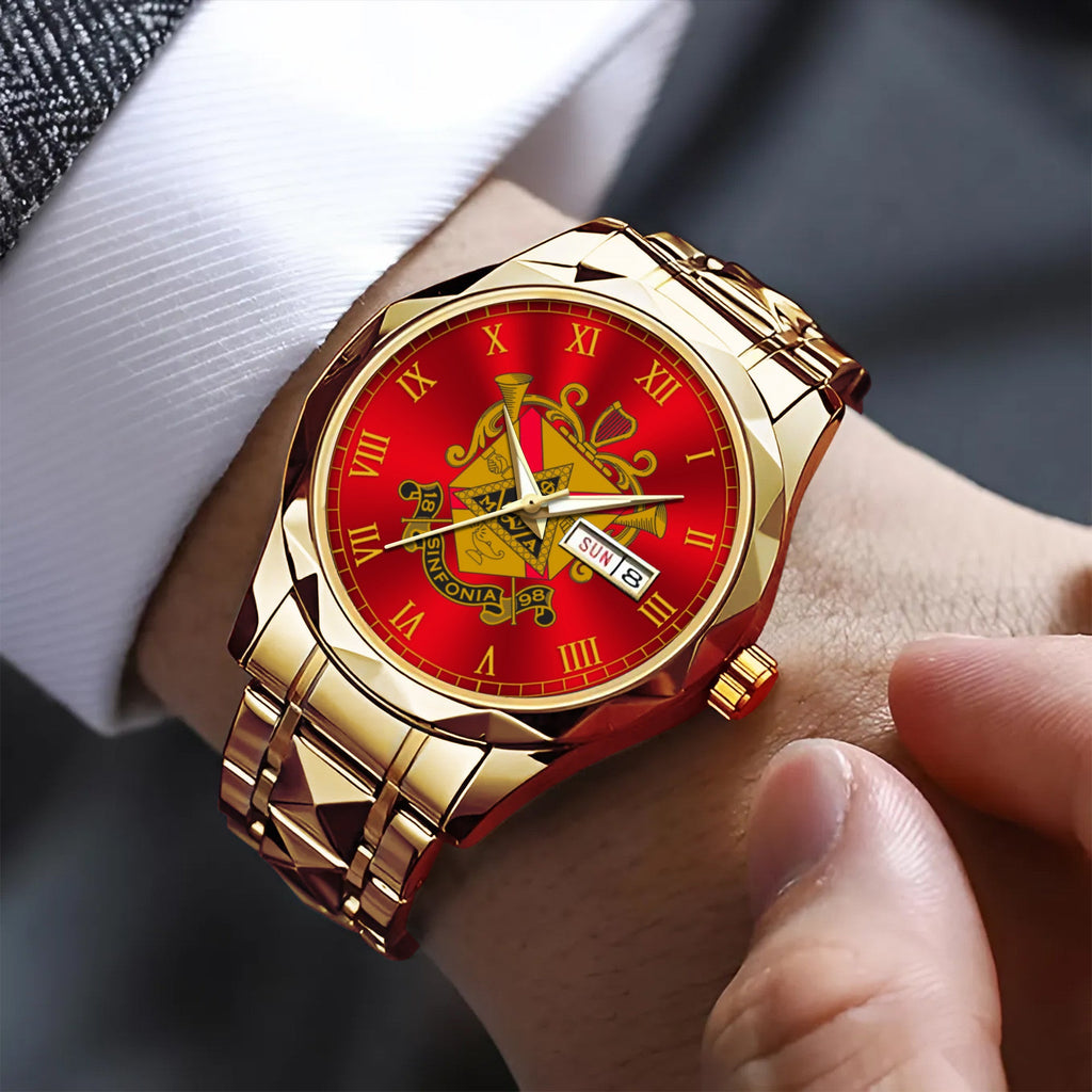 Greeklife Accessories - Phi Mu Alpha Sinfonia Alloy Luxury Quartz Watch A31