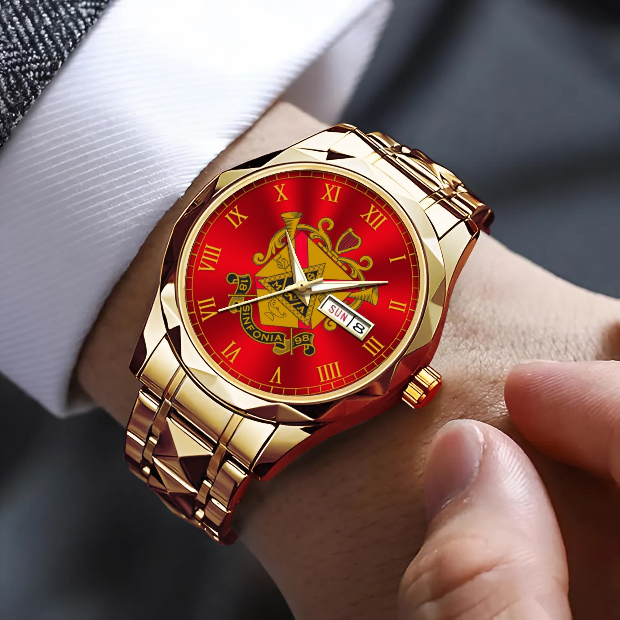 Greeklife Accessories - Phi Mu Alpha Sinfonia Alloy Luxury Quartz Watch A31