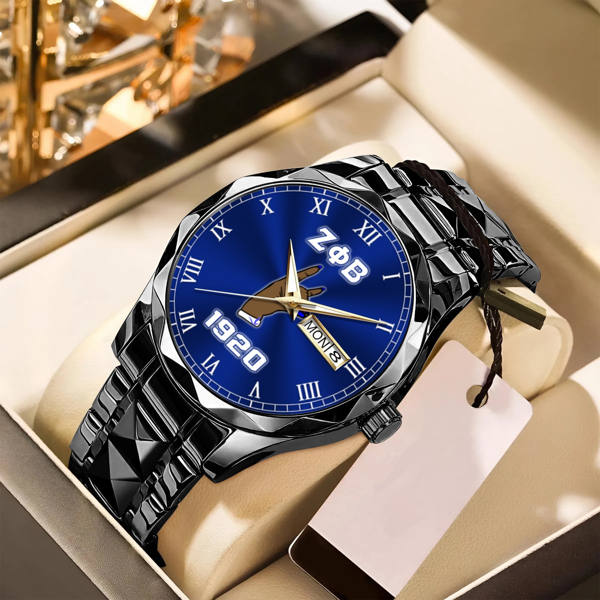 Greeklife Accessories - Zeta Phi Beta Sorority Handsign Alloy Luxury Quartz Watch A31