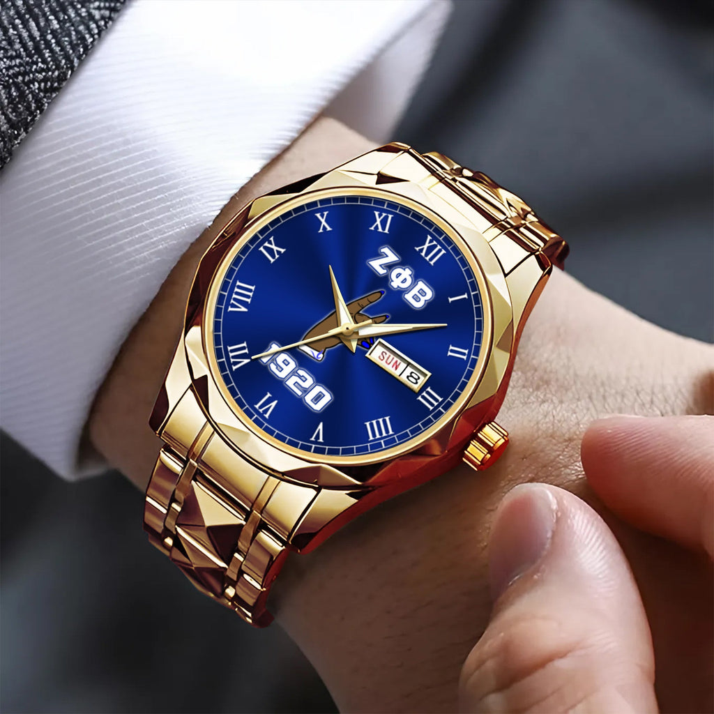 Greeklife Accessories - Zeta Phi Beta Sorority Handsign Alloy Luxury Quartz Watch A31