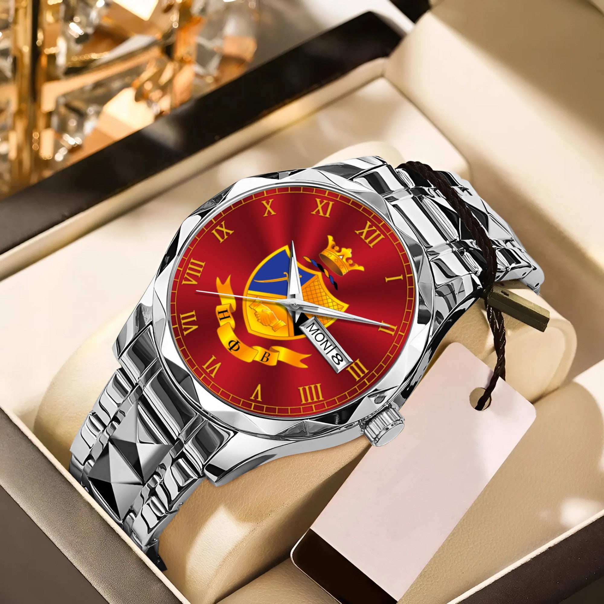 Greeklife Accessories - Eta Phi Beta Sorority Alloy Luxury Quartz Watch A31