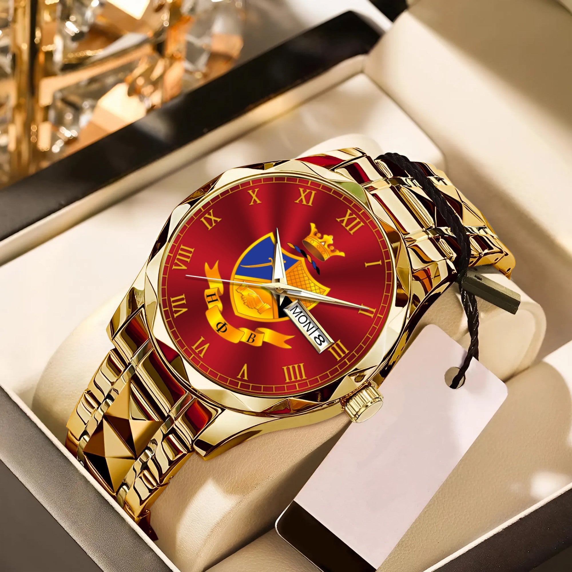 Greeklife Accessories - Eta Phi Beta Sorority Alloy Luxury Quartz Watch A31