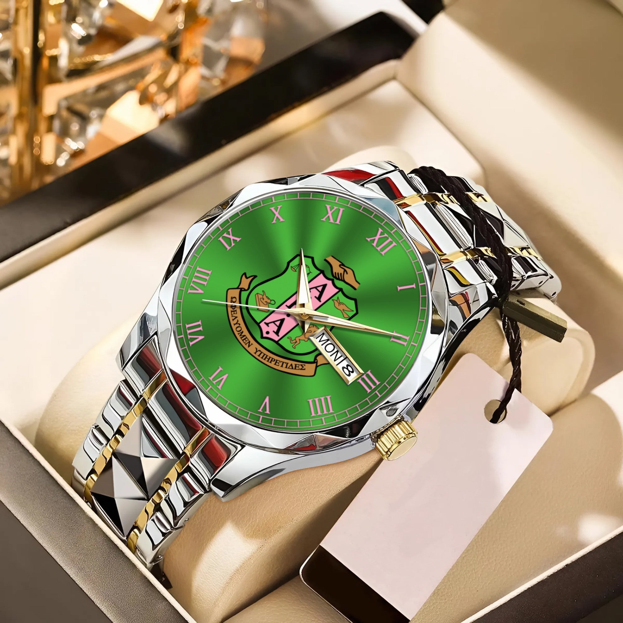 Greeklife Accessories - Alpha Kappa Alpha Sorority Alloy Luxury Quartz Watch A31