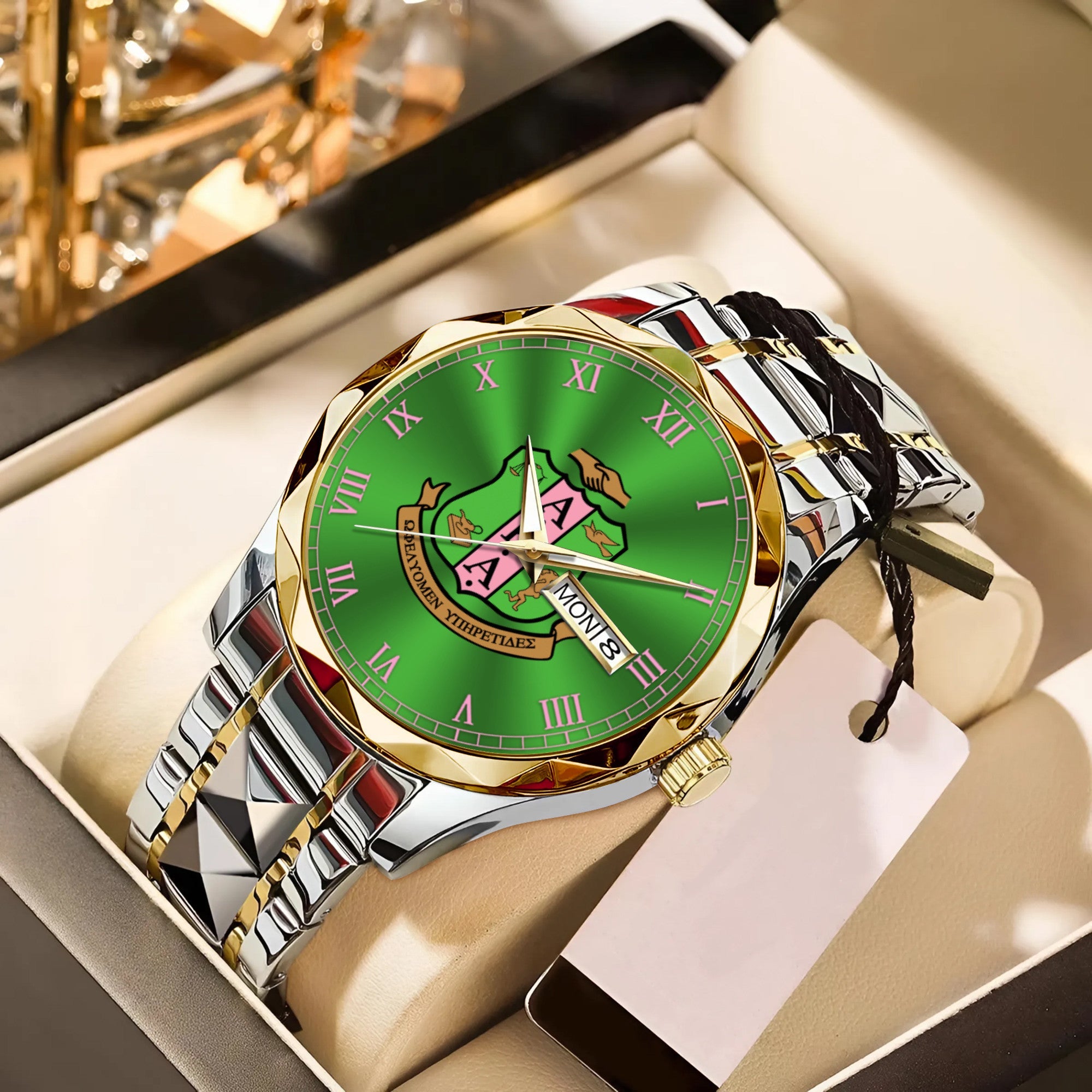 Greeklife Accessories - Alpha Kappa Alpha Sorority Alloy Luxury Quartz Watch A31