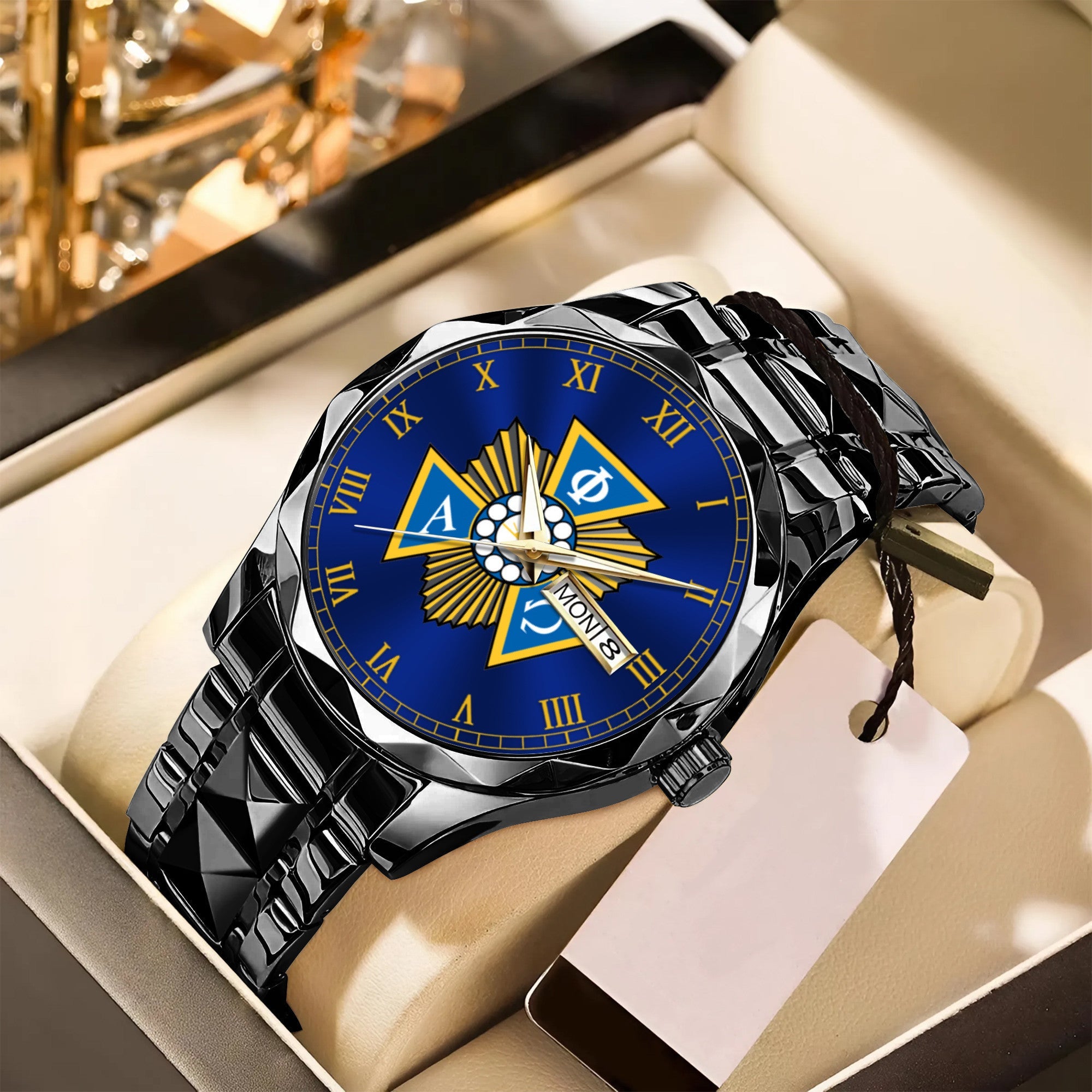 Greeklife Accessories - Alpha Phi Omega Alloy Luxury Quartz Watch A31