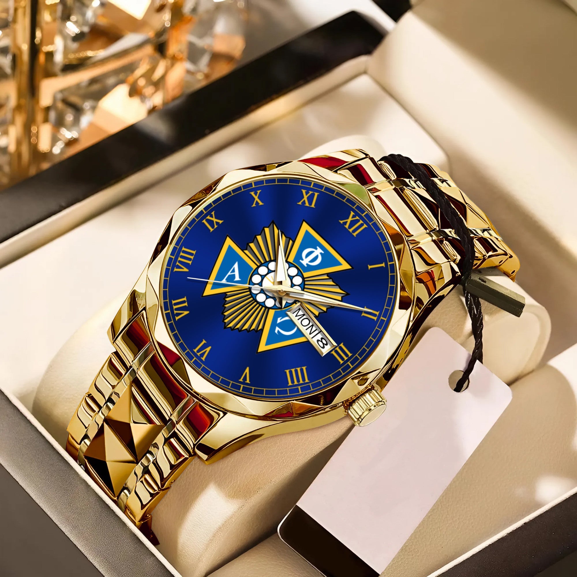 Greeklife Accessories - Alpha Phi Omega Alloy Luxury Quartz Watch A31