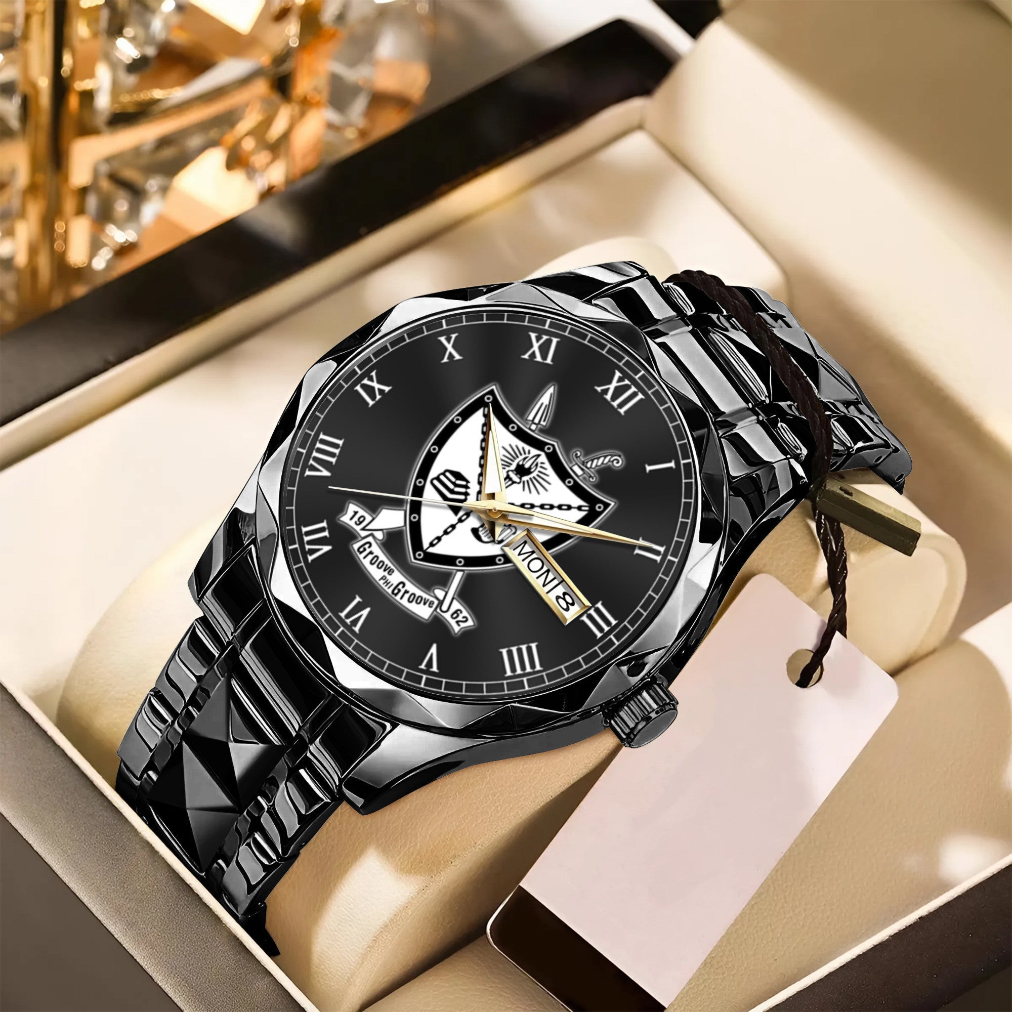 Greeklife Accessories - Groove Phi Groove Social Fellowship Alloy Luxury Quartz Watch A31