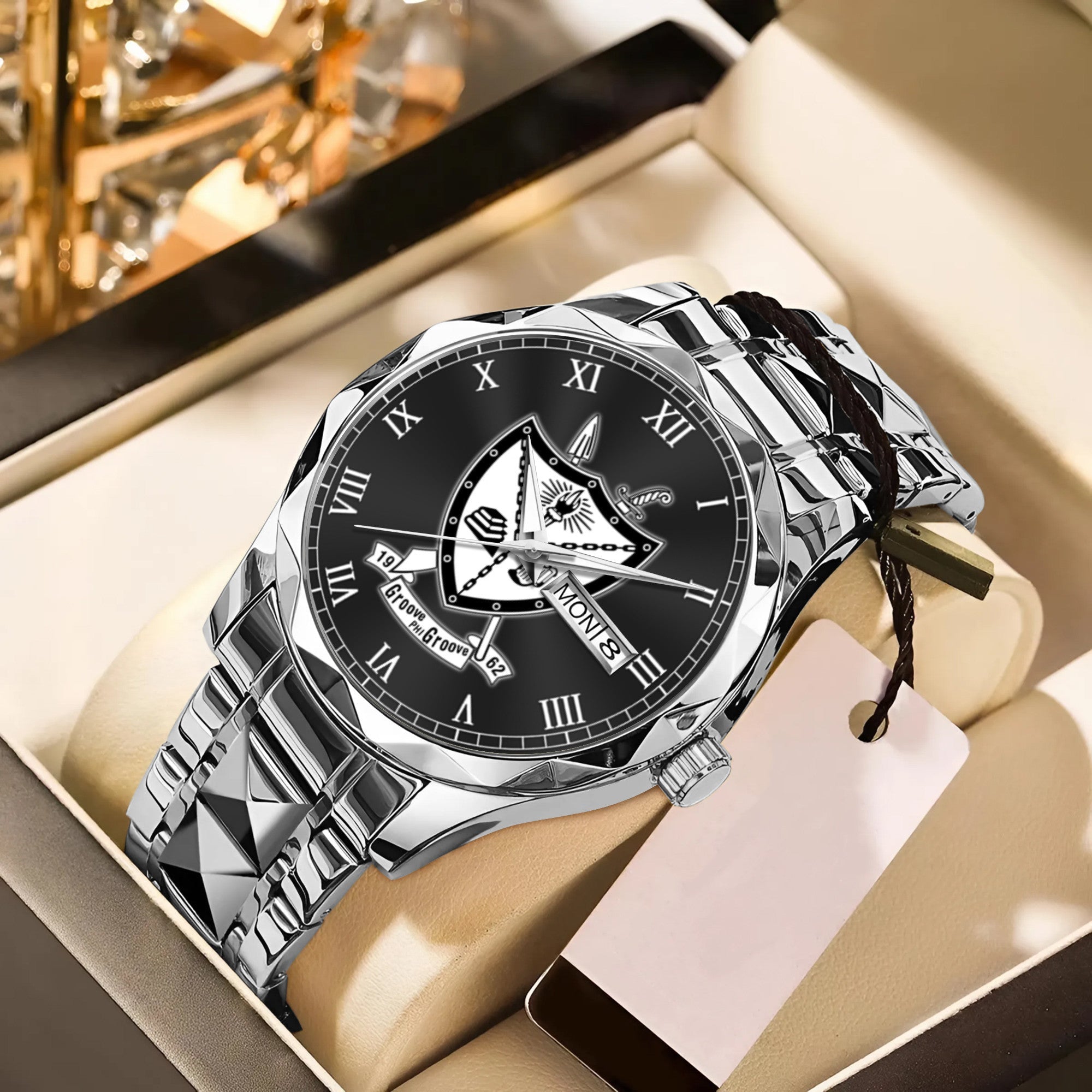 Greeklife Accessories - Groove Phi Groove Social Fellowship Alloy Luxury Quartz Watch A31