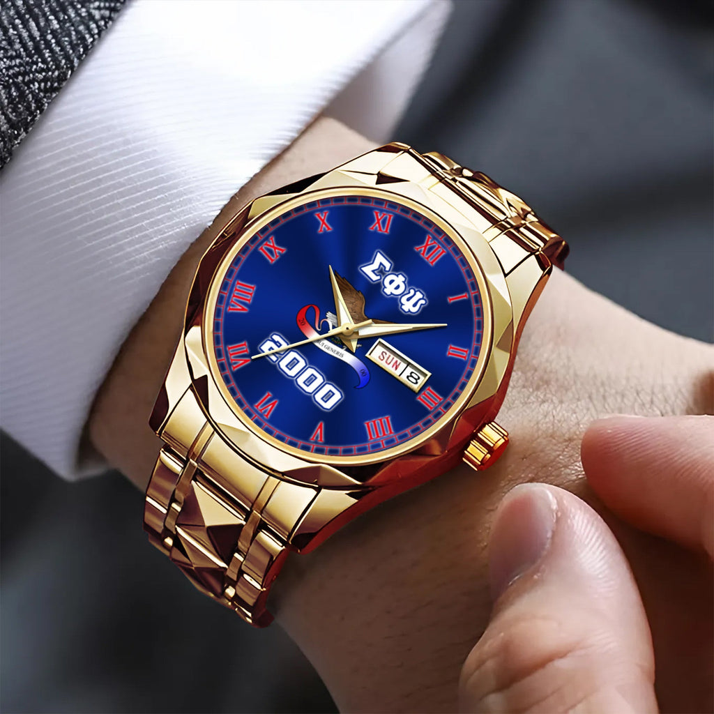 Greeklife Accessories - Sigma Phi Psi Military Sorority Eagle Alloy Luxury Quartz Watch A31