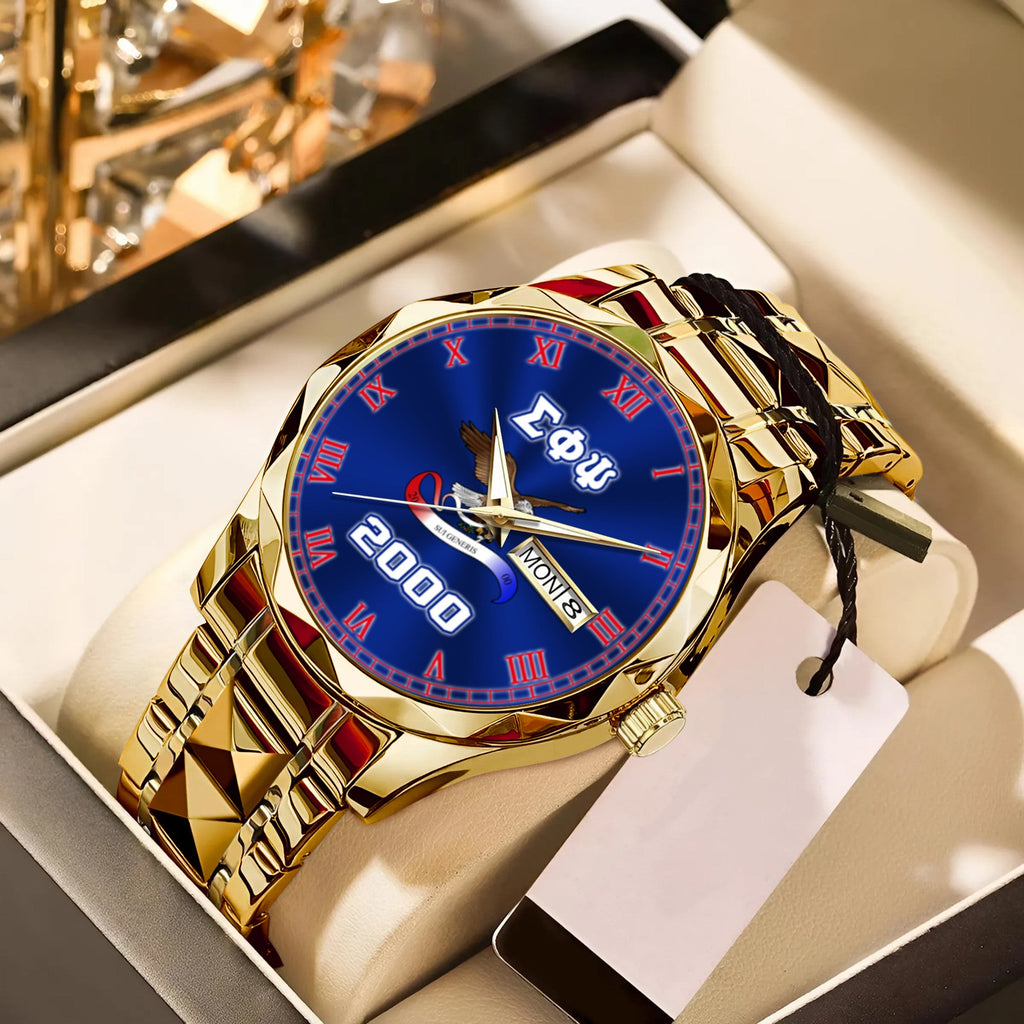 Greeklife Accessories - Sigma Phi Psi Military Sorority Eagle Alloy Luxury Quartz Watch A31