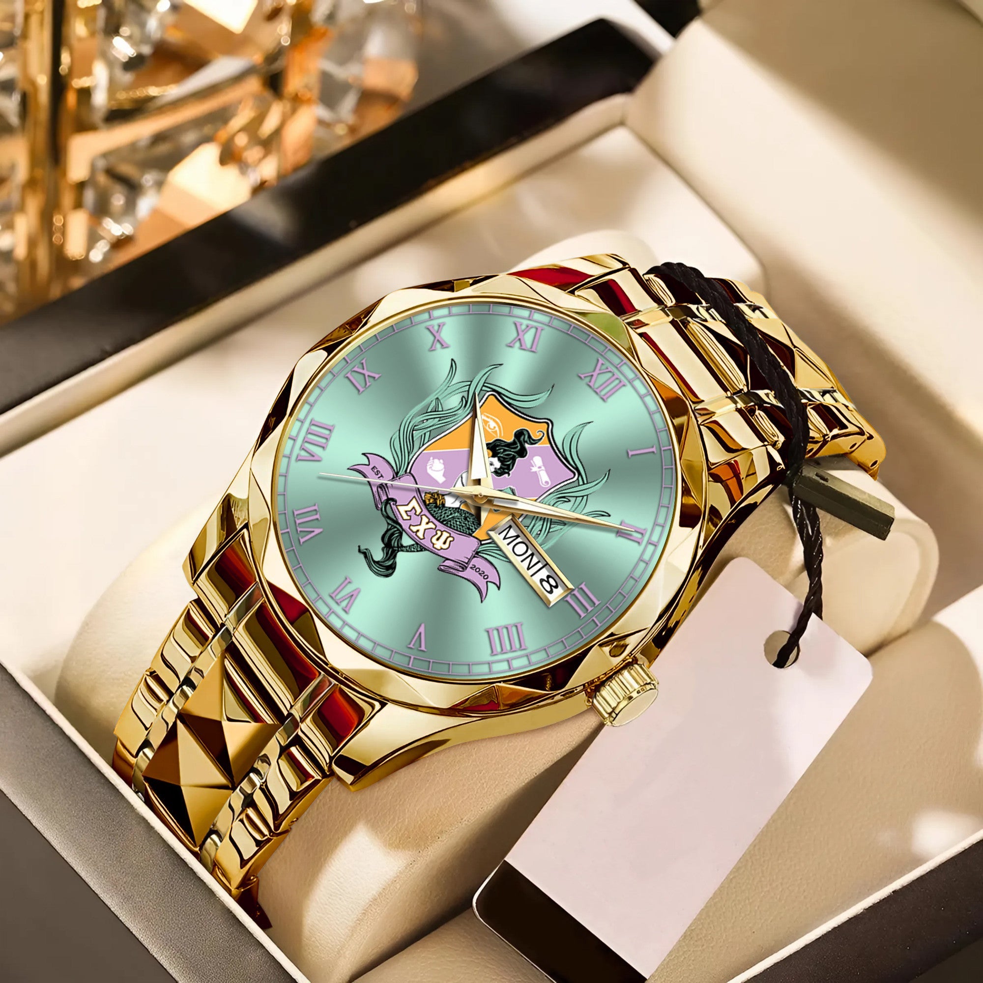 Greeklife Accessories - Sigma Chi Psi Sorority Alloy Luxury Quartz Watch A31