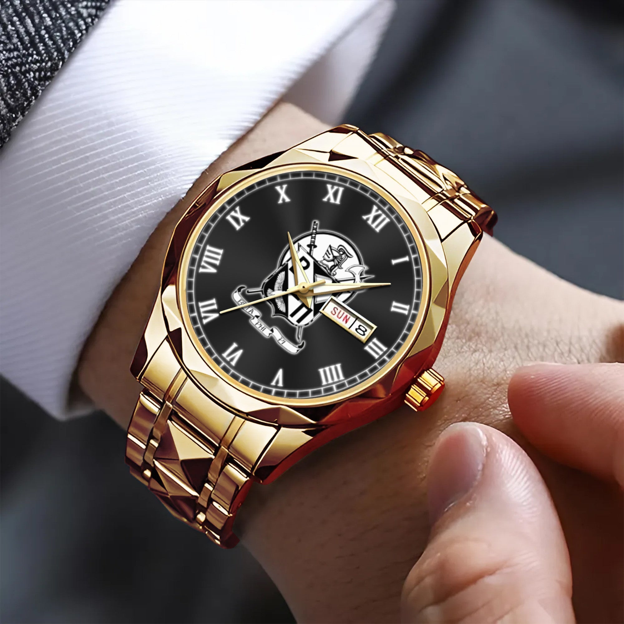 Greeklife Accessories - Beta Phi Pi Fraternity Alloy Luxury Quartz Watch A31