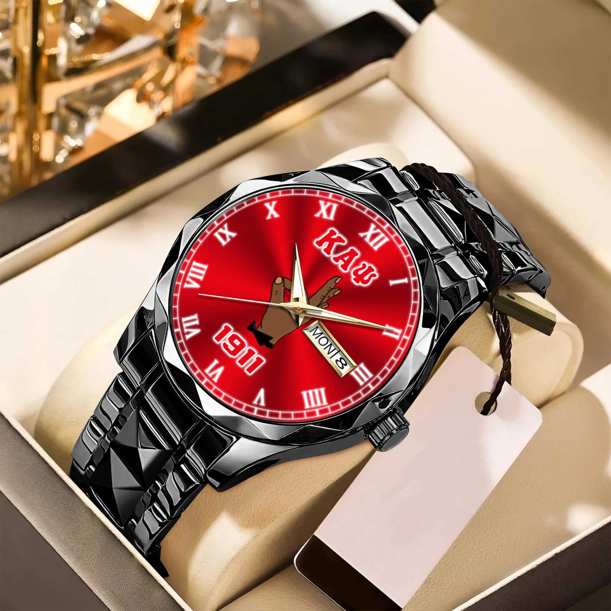 Greeklife Accessories - Kappa Alpha Psi Fraternity Handsign Alloy Luxury Quartz Watch A31