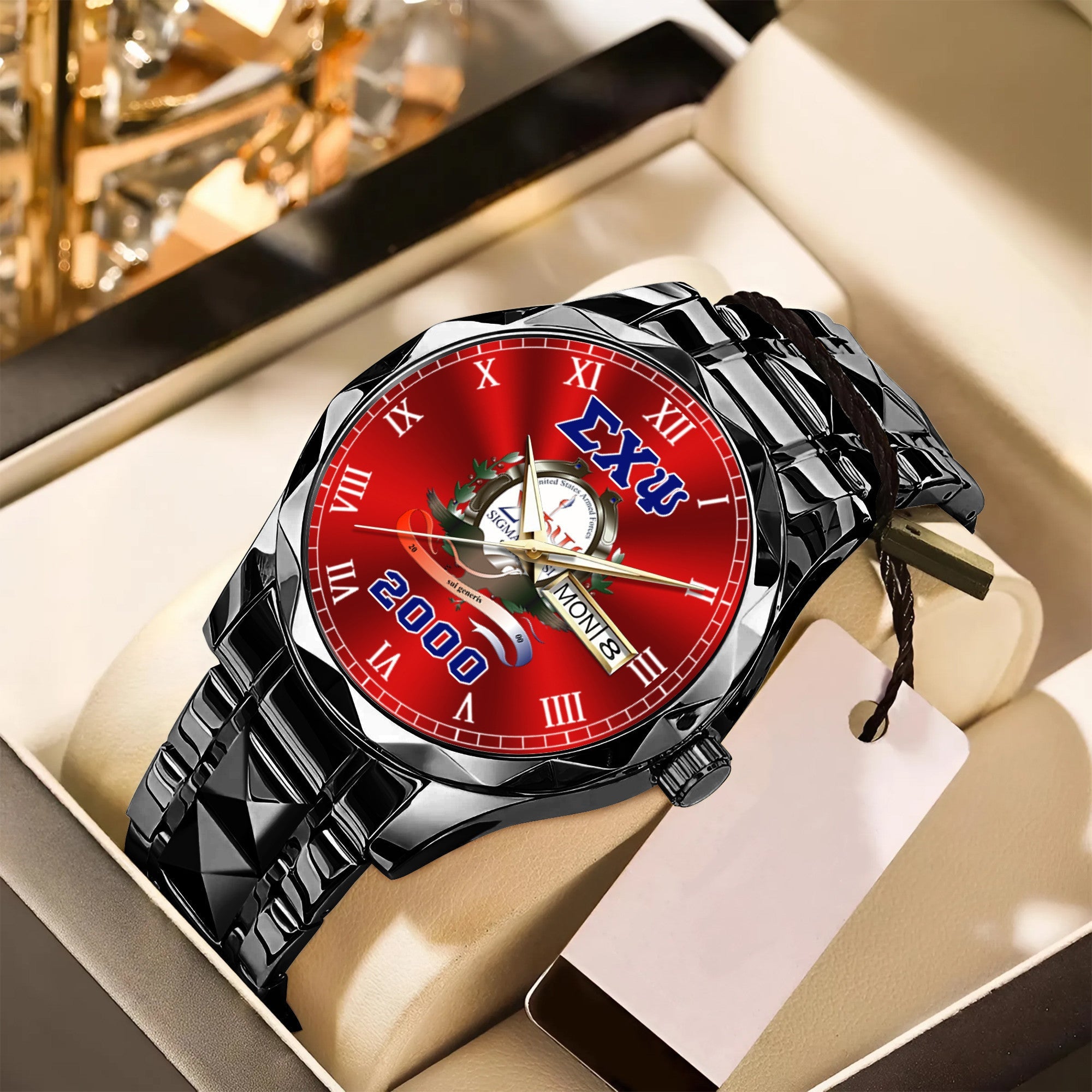 Greeklife Accessories - Sigma Phi Psi Military Sorority Alloy Luxury Quartz Watch A31