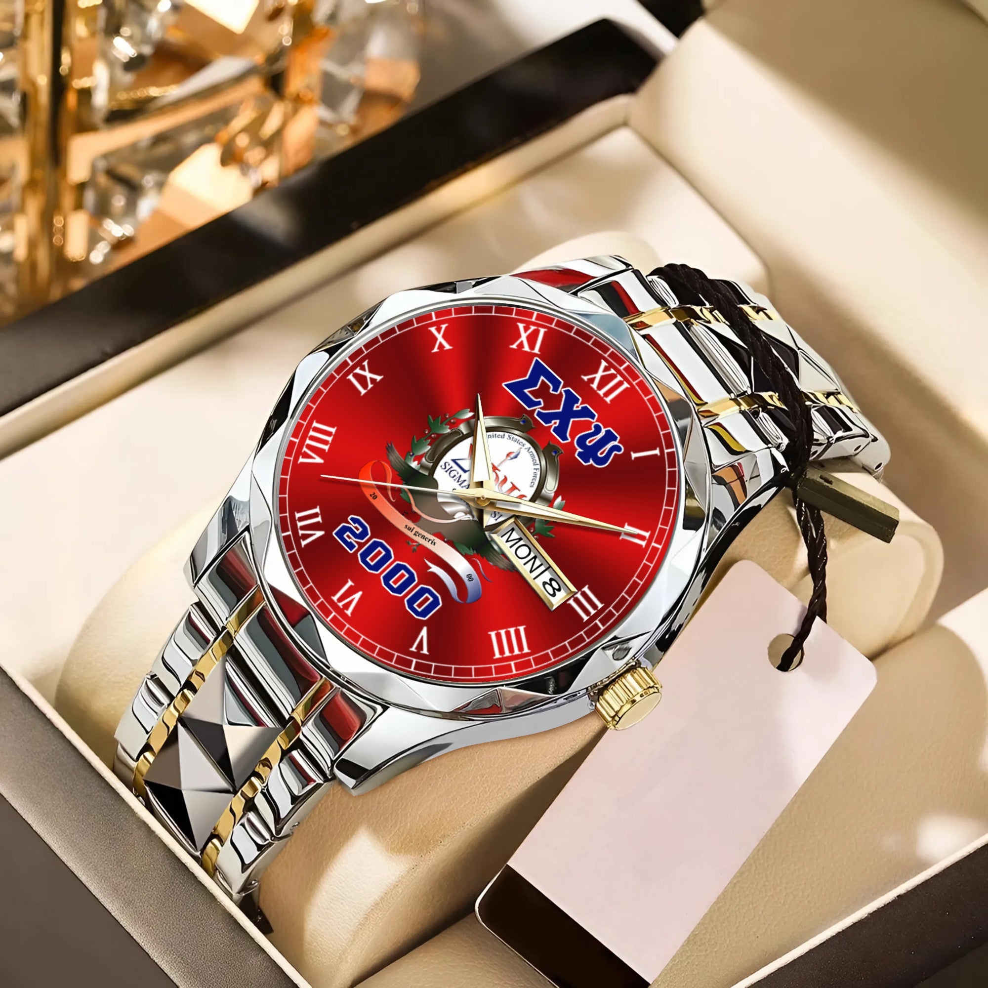 Greeklife Accessories - Sigma Phi Psi Military Sorority Alloy Luxury Quartz Watch A31