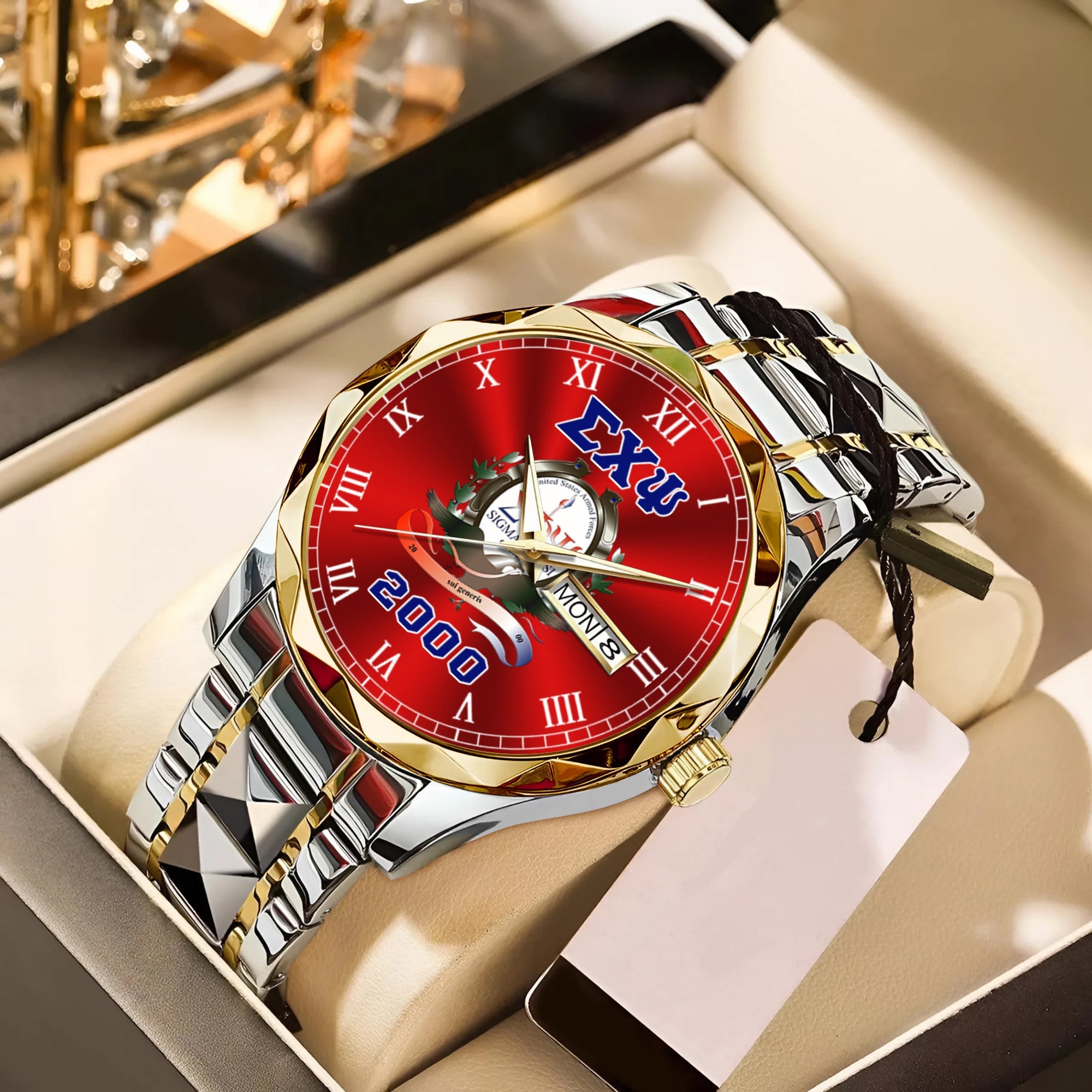 Greeklife Accessories - Sigma Phi Psi Military Sorority Alloy Luxury Quartz Watch A31