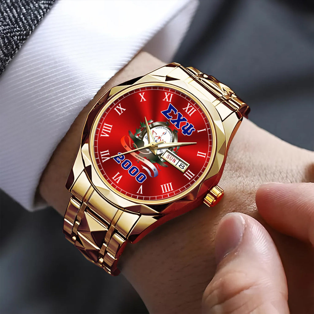 Greeklife Accessories - Sigma Phi Psi Military Sorority Alloy Luxury Quartz Watch A31