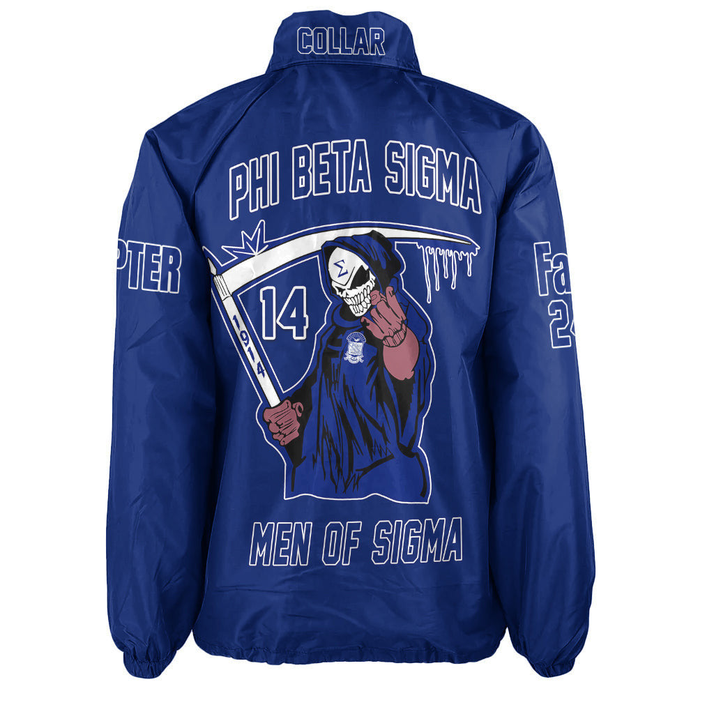 (Personalized) Sigmas 1914 Bleed Blue Crossing Line Jacket