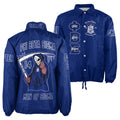 (Custom) Africazone Jacket - Phi Beta Sigma Fraternity Bleed Blue Crossing Jacket A31