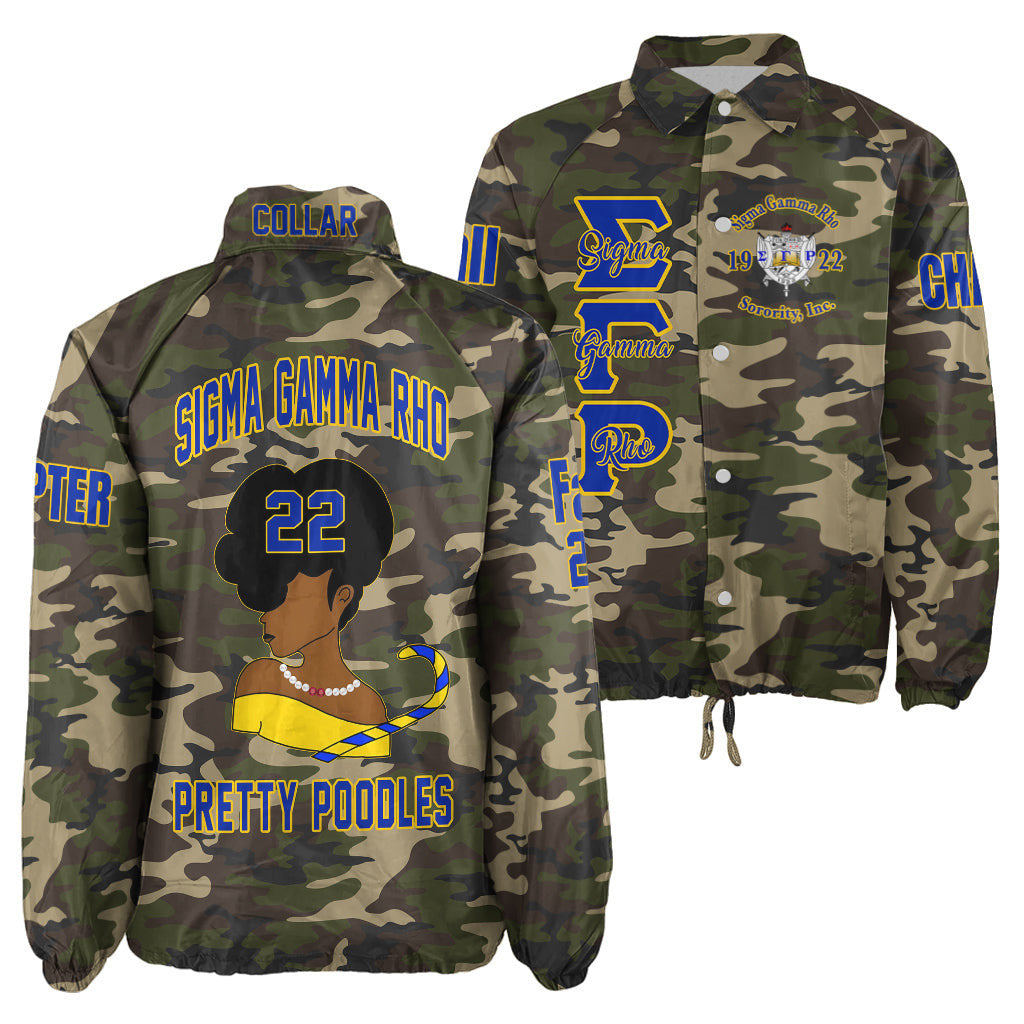 (Custom) Africazone Jacket - Sigma Gamma Rho Sorority Lady Sigmas Crossing Jacket A31