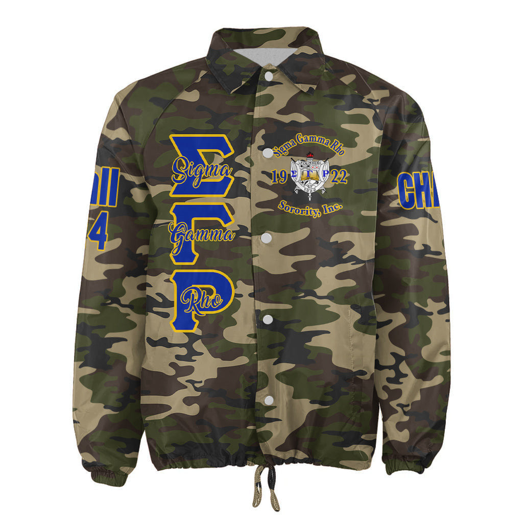 (Custom) Africazone Jacket - Sigma Gamma Rho Sorority Lady Sigmas Crossing Jacket A31