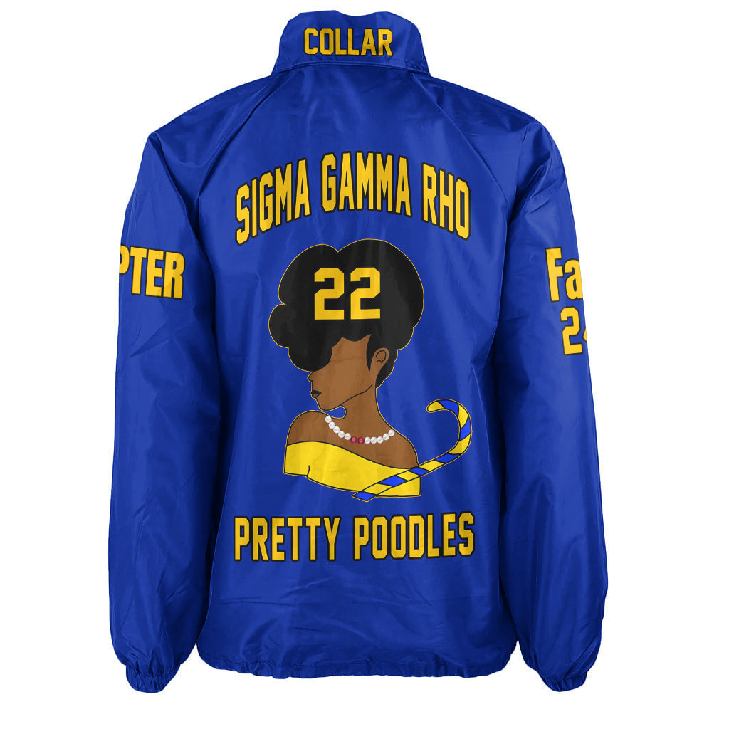 (Custom) Africazone Jacket - Sigma Gamma Rho Sorority Lady Sigmas Crossing Jacket A31