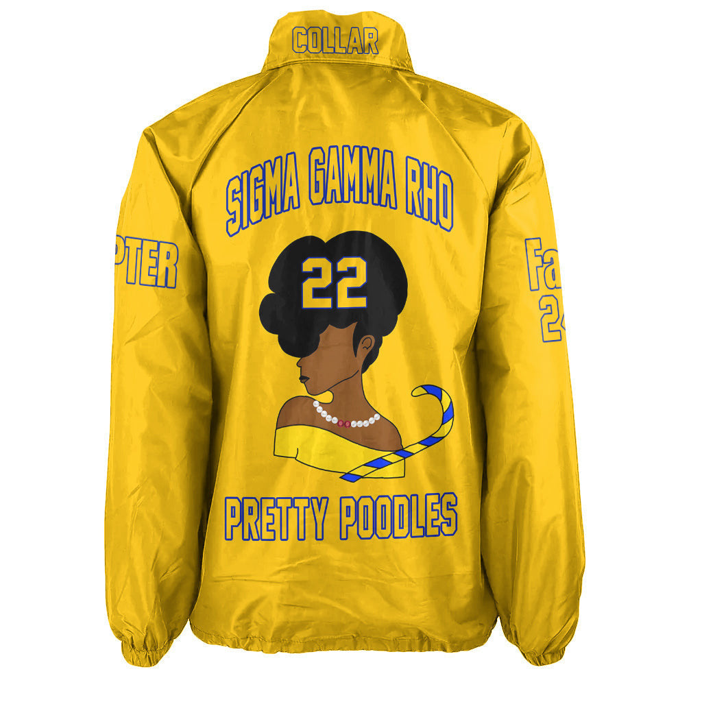 (Personalized) SGRhos 1922 Lady Sigmas Crossing Line Jacket