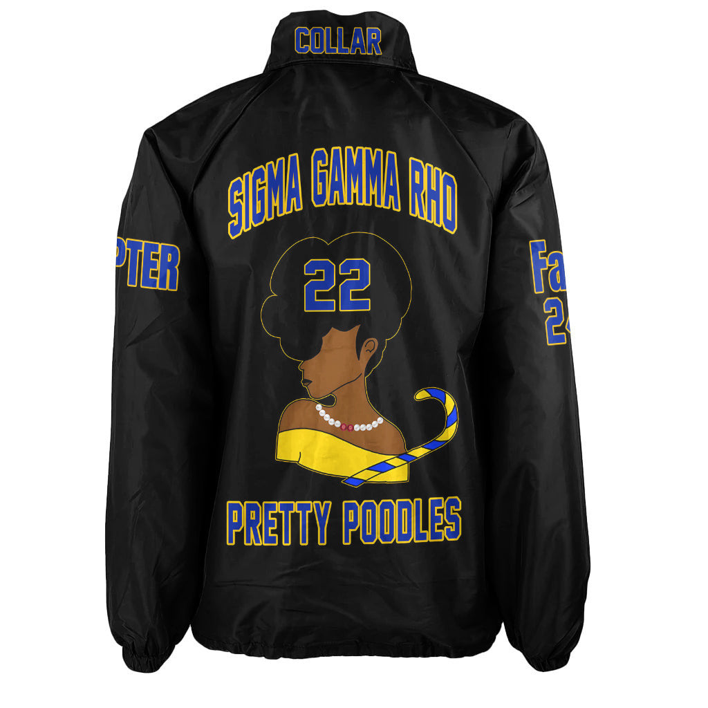 (Personalized) SGRhos 1922 Lady Sigmas Crossing Line Jacket
