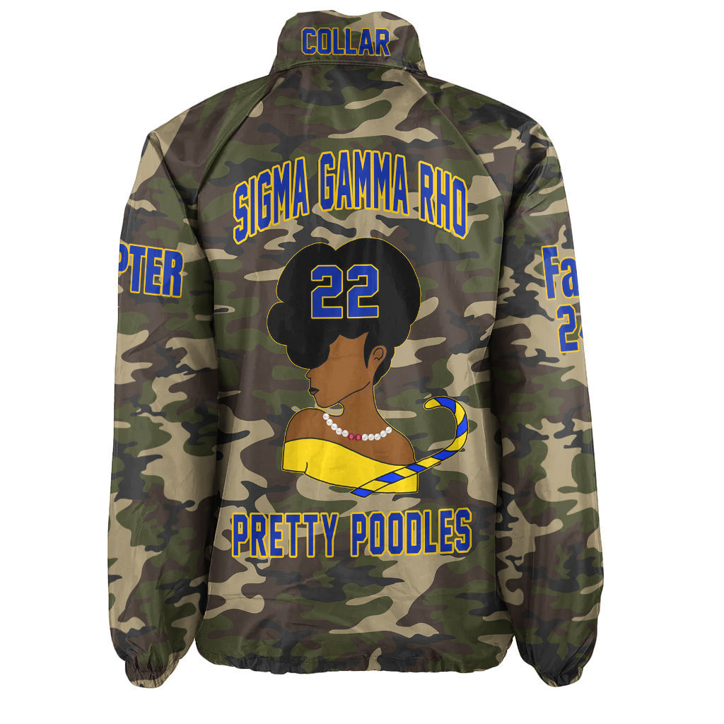 (Custom) Africazone Jacket - Sigma Gamma Rho Sorority Lady Sigmas Crossing Jacket A31