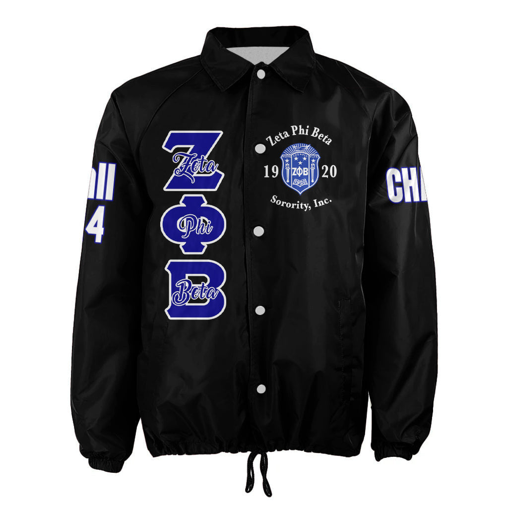 (Custom) Africazone Jacket - Zeta Phi Beta Sorority Finer Woman Crossing Jacket A31