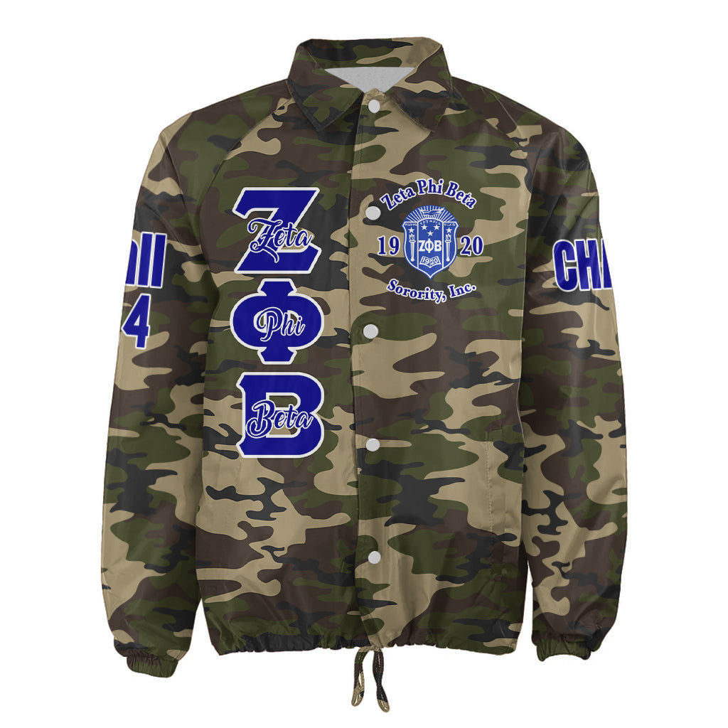 (Custom) Africazone Jacket - Zeta Phi Beta Sorority Finer Woman Crossing Jacket A31