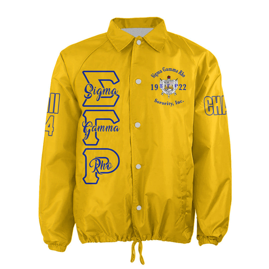 (Custom) Africazone Jacket - Sigma Gamma Rho Sorority Crossing Jacket A31