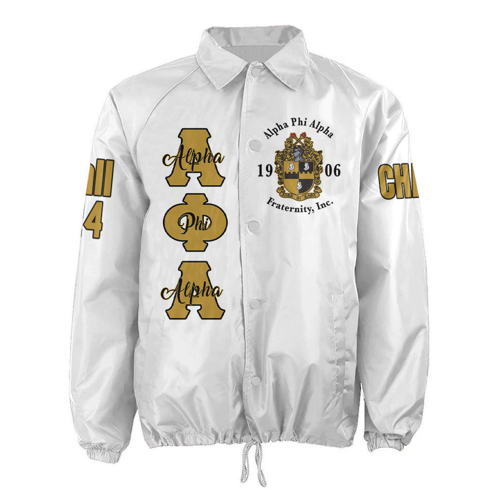 (Custom) Greeklife Jacket - Alpha Phi Alpha Fraternity Handsign Crossing Jacket A311