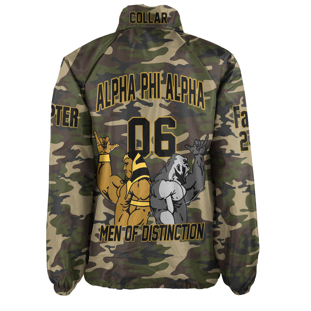 (Custom) Greeklife Jacket - Alpha Phi Alpha Fraternity Handsign Crossing Jacket A311