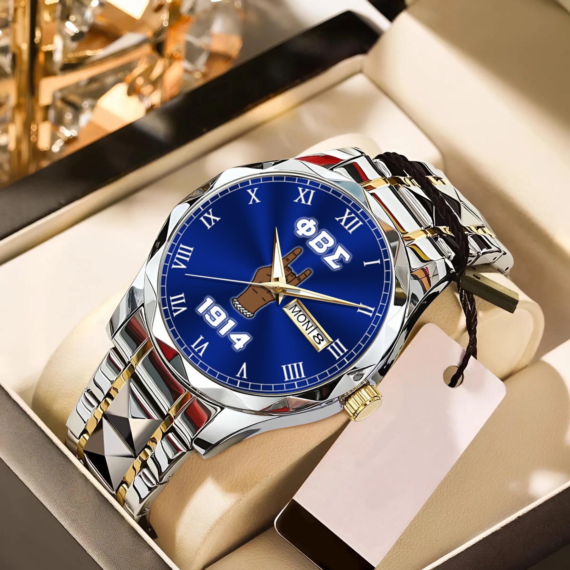Greeklife Accessories - Phi Beta Sigma Fraternity Handsign Alloy Luxury Quartz Watch A31
