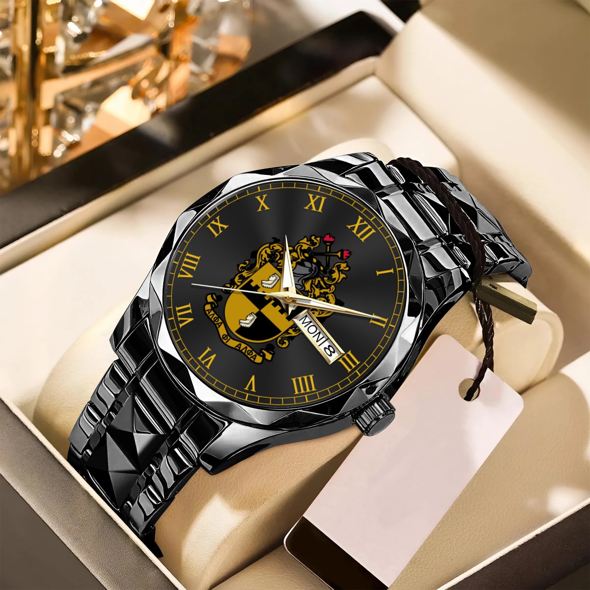 Greeklife Accessories - Alpha Phi Alpha Fraternity Alloy Luxury Quartz Watch A31
