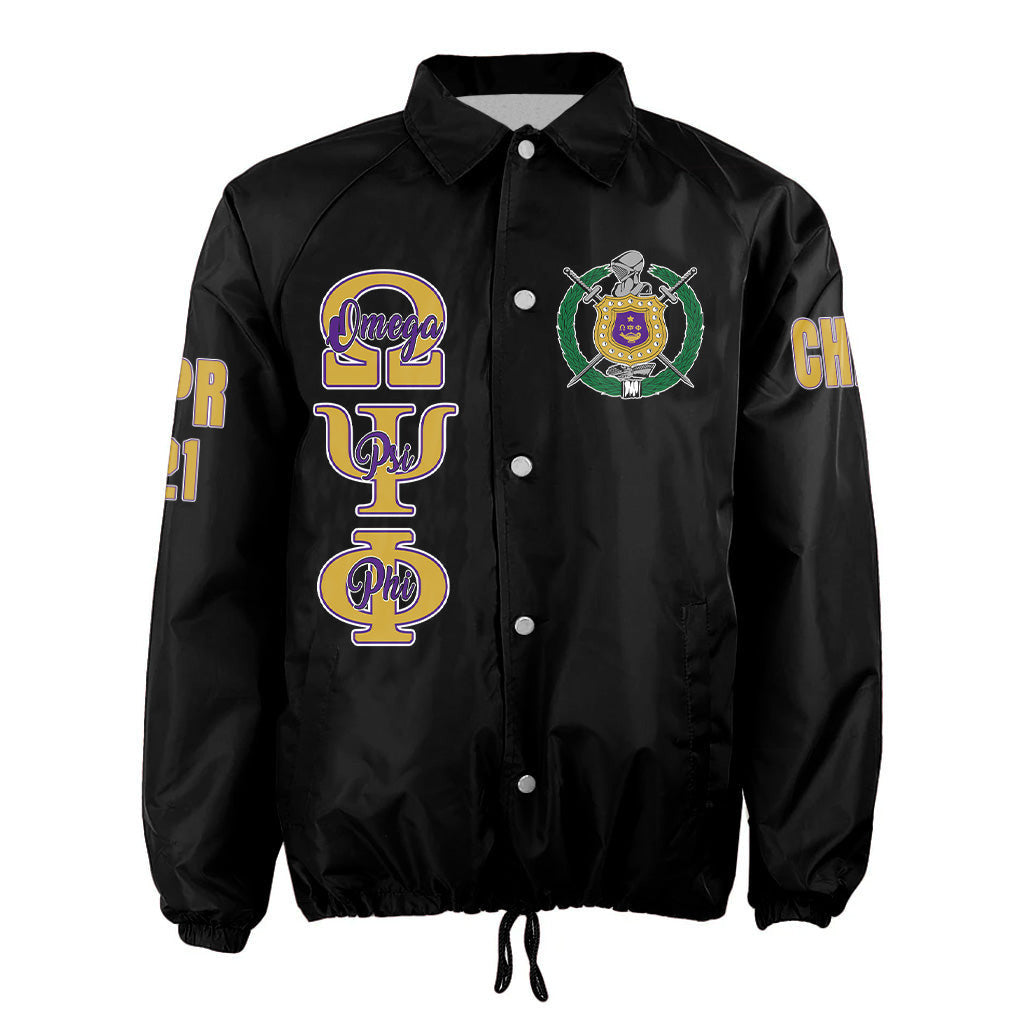 AfricaZone Jacket - Omega Psi Phi(Black) Crossing Jacket A31 | Africazone.store