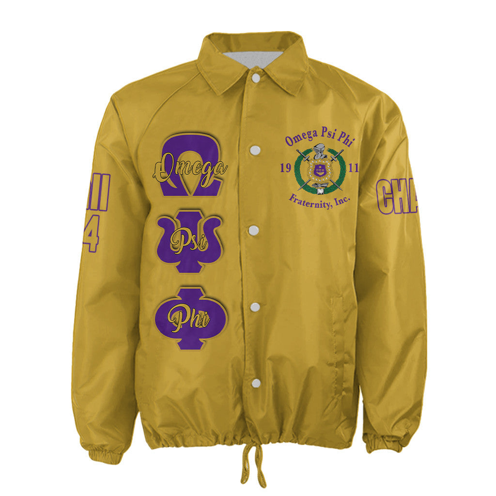 (Custom) AfricaZone Jacket - Omega Psi Phi Fraternity Crossing Jacket A31 | Africazone.store