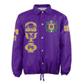AfricaZone Jacket - Omega Psi Phi(purple) Crossing Jacket A31 | Africazone.store