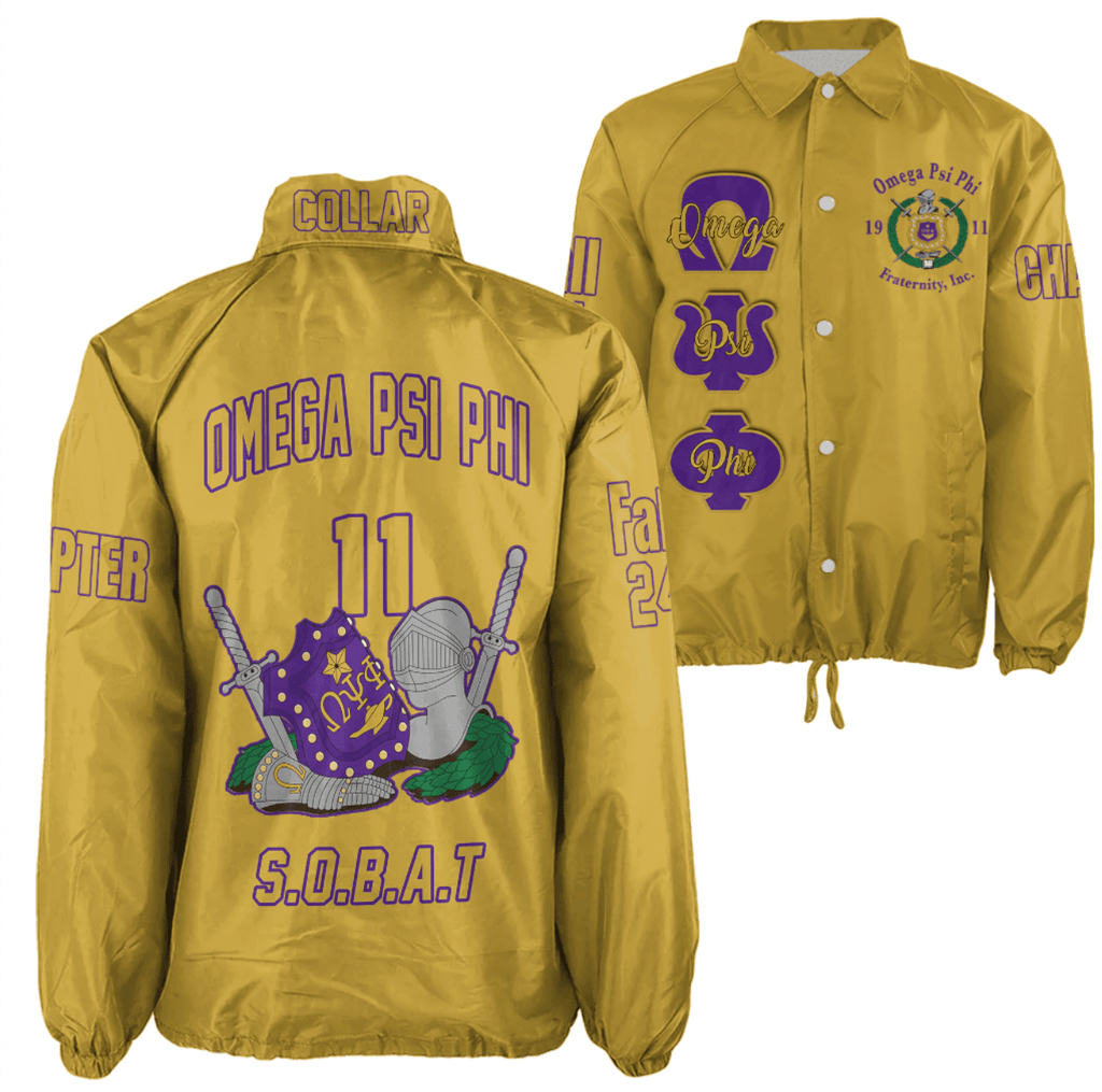 (Custom) AfricaZone Jacket - Omega Psi Phi Fraternity Knight Crossing Jacket A31 | Africazone.store