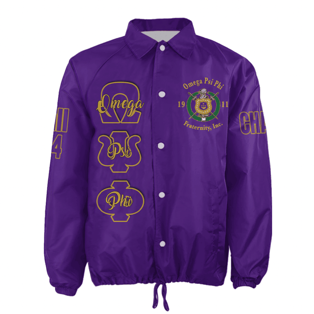 (Custom) AfricaZone Jacket - Omega Psi Phi Fraternity Knight Crossing Jacket A31 | Africazone.store