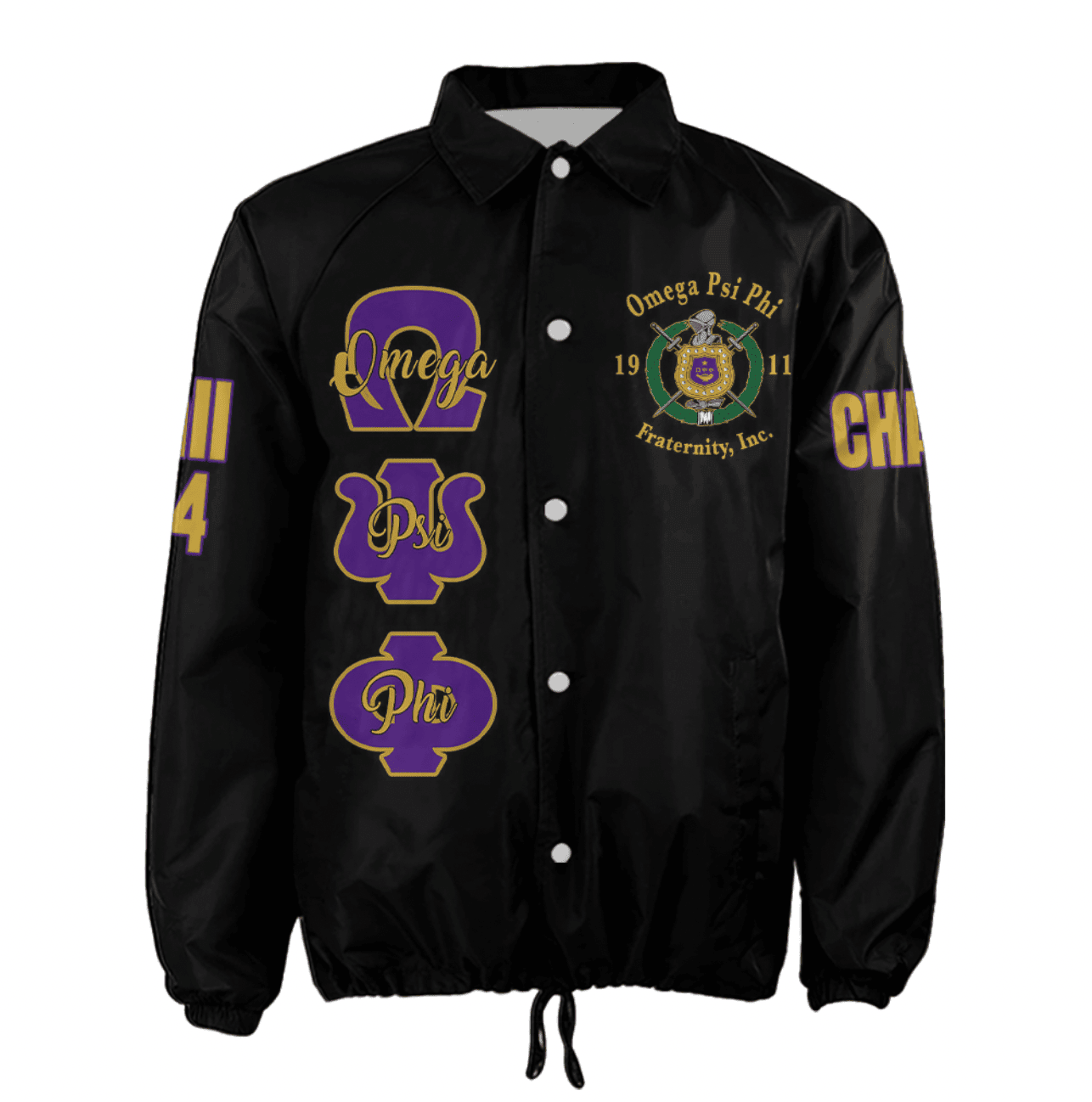(Custom) AfricaZone Jacket - Omega Psi Phi Fraternity Knight Crossing Jacket A31 | Africazone.store