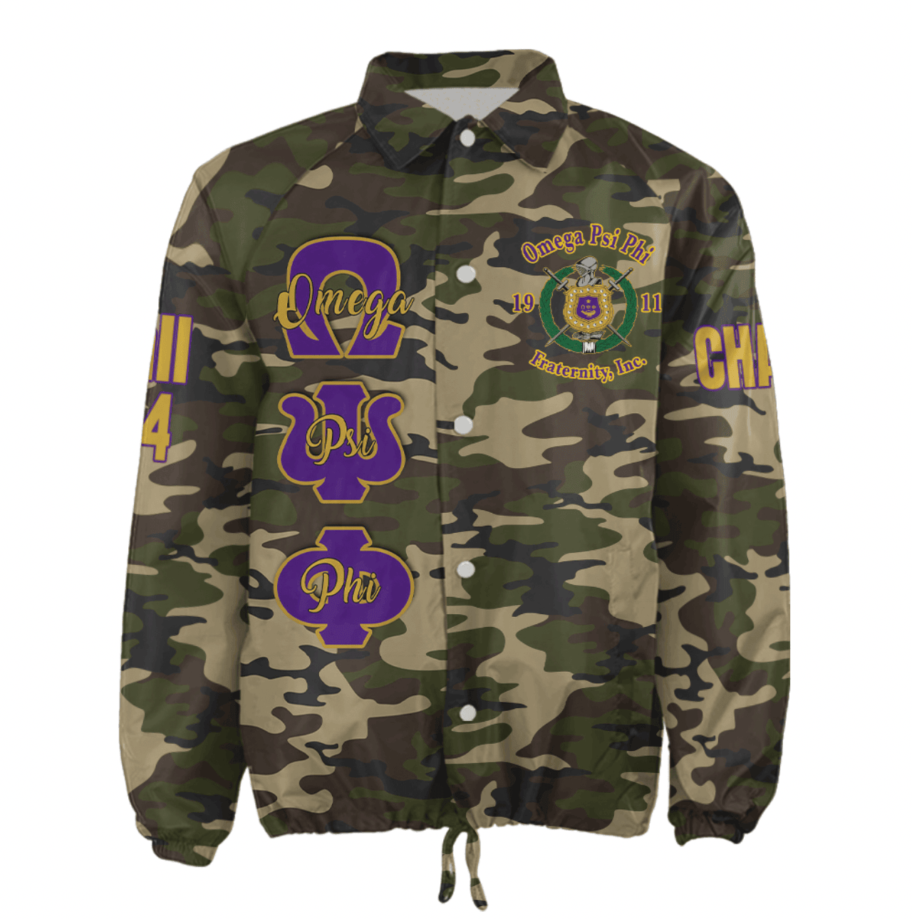 (Custom) AfricaZone Jacket - Omega Psi Phi Fraternity Knight Crossing Jacket A31 | Africazone.store