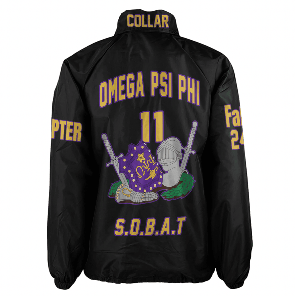 (Custom) AfricaZone Jacket - Omega Psi Phi Fraternity Knight Crossing Jacket A31 | Africazone.store