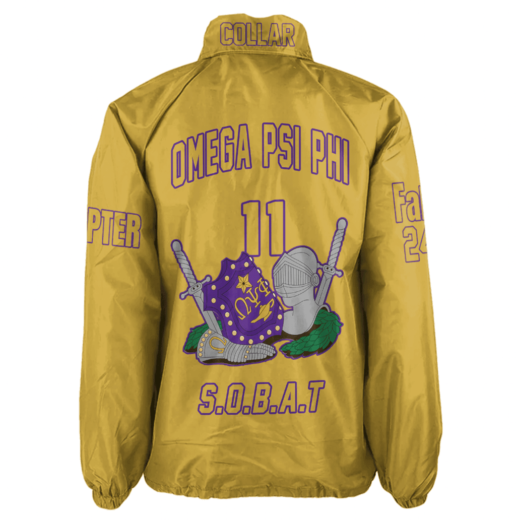 (Custom) AfricaZone Jacket - Omega Psi Phi Fraternity Knight Crossing Jacket A31 | Africazone.store